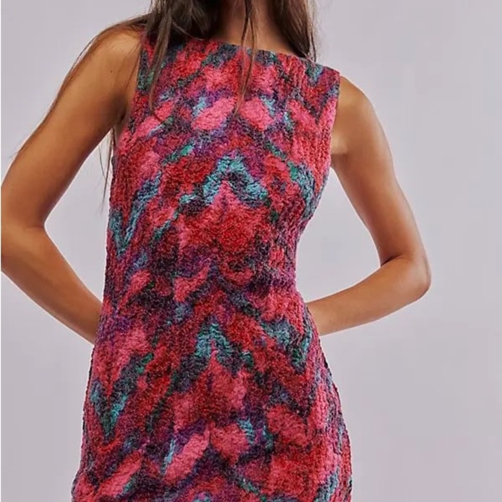 Free People Marigold Mini Dress- Tropical Combo NWOT